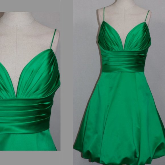 Da Vinci Green Pleated Gown - Picture 12 of 13